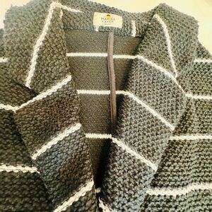 Marine Layer Textured Long Blazer Knit Jacket